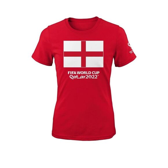NEW Outerstuff Women's FIFA World Cup Flag Prime Short Sleeve Tee L - Picture 1 of 2